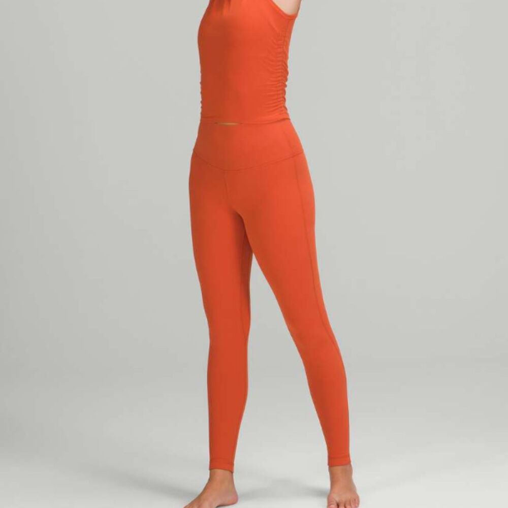Lululemon Align High-Rise Pant 28" Canyon Orange Size 2 Yoga Athleisure
